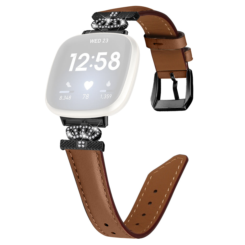 For Fitbit Versa 3 Versa 4 Sense Sense 2 Black Buckle Watch Strap Genuine Cowhide Leather Wristband For Fitbit Versa 3 Versa 4 Sense Sense 2 Black Buckle Watch Strap Genuine Cowhide Leather Wristband